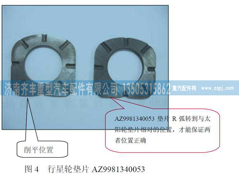 AZ9981340053,AC16轮边行星轮垫片,济南铁鹿汽车零部件有限公司