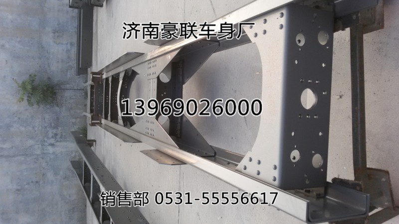 德龙F3000牵引车车架总成大架子订做二梁总成,车架总德龙F3000牵引车车架总成大架子订做二梁总成,山东豪联车身制造厂