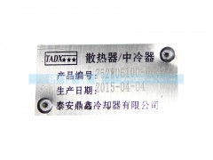 752W06100-0002-1,散热器,济南鼎立兴丞汽车配件有限公司