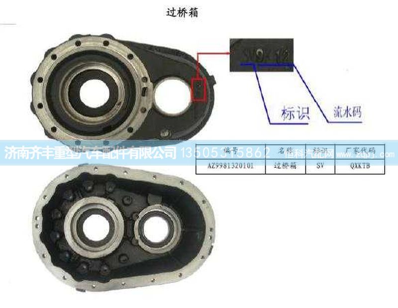 ,AC16中桥过桥箱,济南铁鹿汽车零部件有限公司