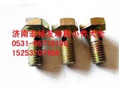 VG1246080077,M8D12喷油器空心螺栓,济南耀顺汽车配件有限公司（重汽、潍柴发动机小件专卖）
