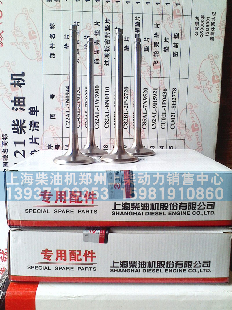D04-111-31B+B,排气门,上海柴油机郑州上柴动力销售中心