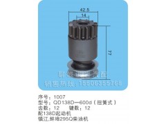 QD138A-600d,马达齿轮,聊城市洪岩汽车电器有限公司