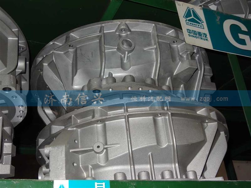 AZ2220000807,变速器前壳(HW13710拉式、铝壳),济南信兴汽车配件贸易有限公司