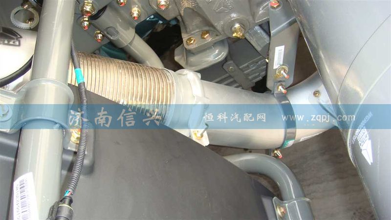 WG9925540313,排气管总成(不带软管),济南信兴汽车配件贸易有限公司