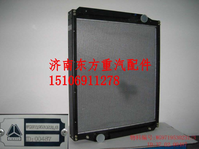 WG9719530231/3,水箱总成(HW/0231)铝,济南东方重汽配件销售中心