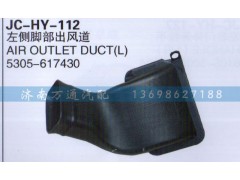 5305-617430,左侧脚部出风道,济南沅昊汽车零部件有限公司