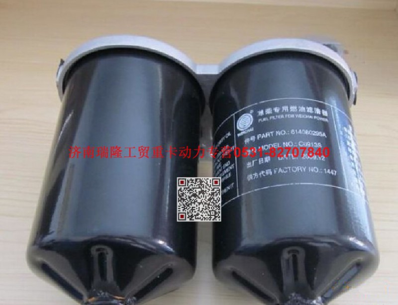 614080295A,燃油管滤清器总成,济南瑞隆工贸重卡动力专营