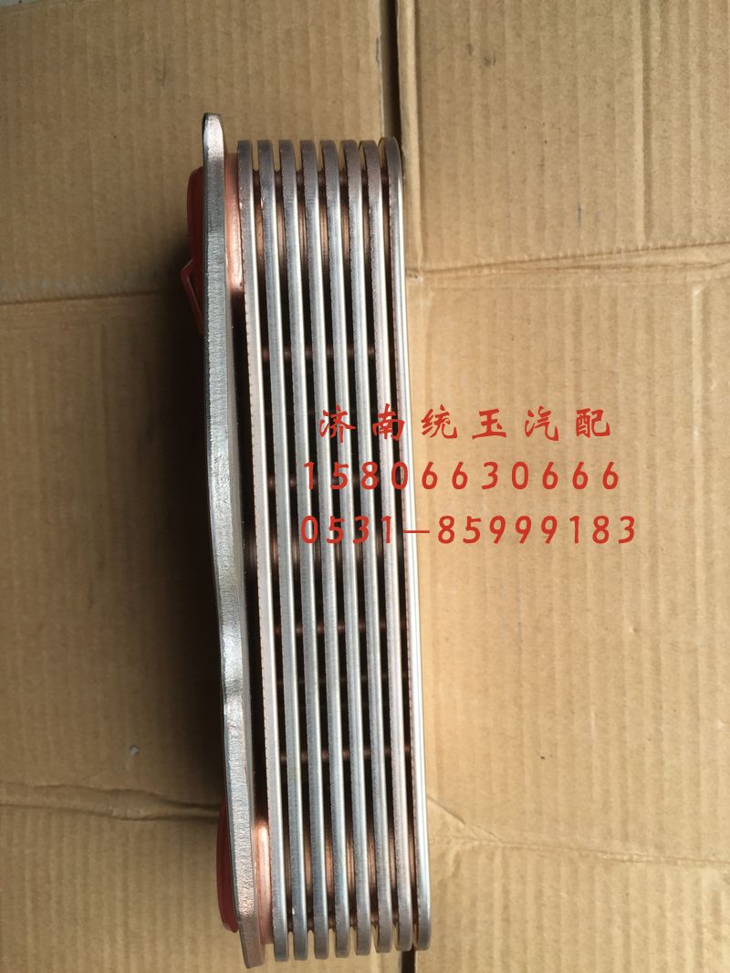 61500010334,潍柴欧二两气门发动机机油冷却器芯总成, 济南鲁柴动力商贸有限公司