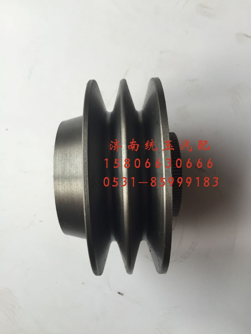 61400060161,潍柴WD615欧二发动机两槽正心涨紧轮总成, 济南鲁柴动力商贸有限公司
