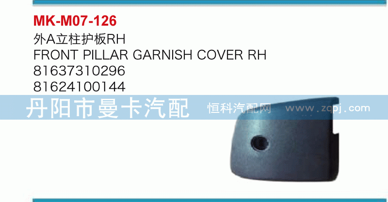 外A立柱护板81637310296，81624100144
