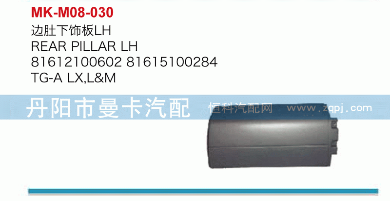 边肚下饰板81612100602，81615100284