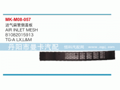 81082015913,进气扁管侧盖板,丹阳市曼卡汽车部件有限公司