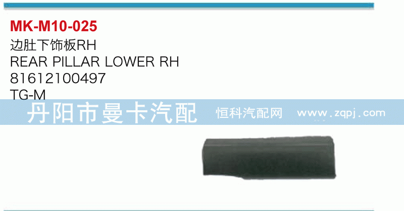 边肚下饰板81612100497