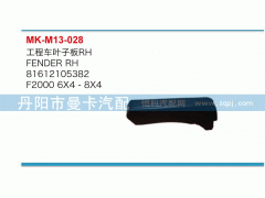 81612105382,工程车叶子板,丹阳市曼卡汽车部件有限公司