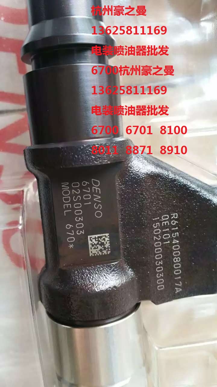 R61540080017A,日本DENSO电装喷油器6700 6701 8100 8011 8871 8910,杭州豪之曼汽车配件