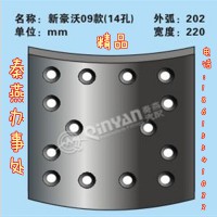 秦燕品牌豪沃后剎車片 AZ9231342018 精品 凱爾特