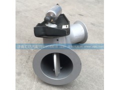 WG9125542806,排气管总成，排气制动蝶阀总成,济南汇达汽配销售中心