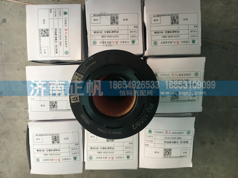 201V12503-0061,燃油滤清器芯,山东向年汽车配件有限公司