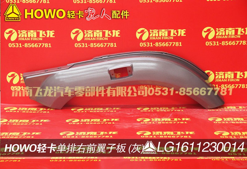 LG1611230014,单排右前翼子板（灰）,济南飞龙汽车零部件有限公司