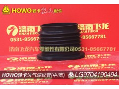 LG9704190494,进气波纹管(中、宽),济南飞龙汽车零部件有限公司