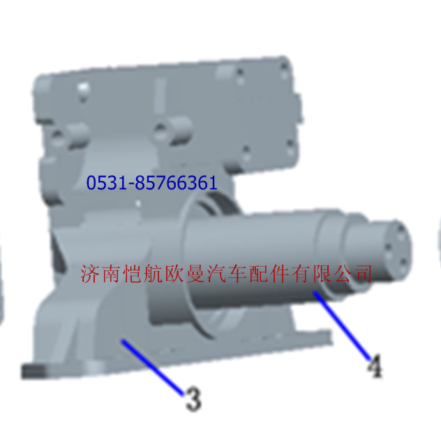 CY3680001-1,平衡轴支架带短轴,济南恺航欧曼汽车配件有限公司