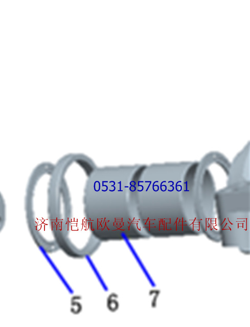 CY3680009A1419A,平衡轴板簧座复合衬套,济南恺航欧曼汽车配件有限公司