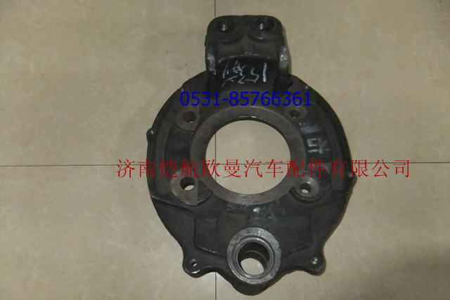 3501W-026,三环前桥前制动底板右,济南恺航欧曼汽车配件有限公司