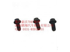 AZ9970320023,重汽豪沃70矿六角法兰面承面带齿螺栓,济南鹏翔汽车配件有限公司
