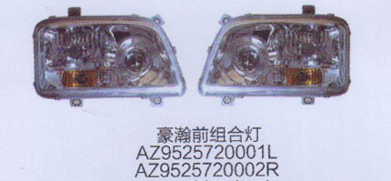 AZ952572001L.AZ952572002r,豪瀚前组合灯,济南德坤重型汽车配件有限公司