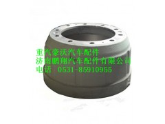 WG9112440001,重汽豪沃前制动毂,济南鹏翔汽车配件有限公司