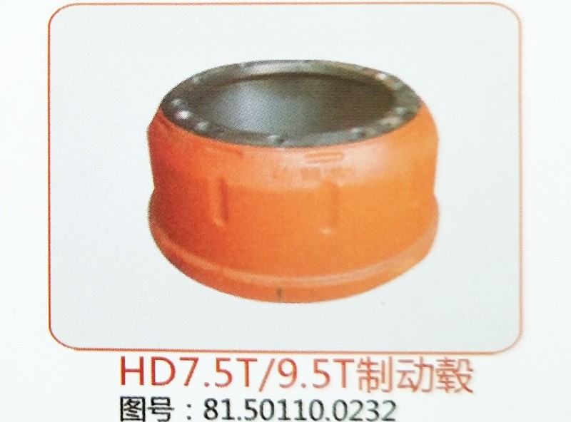 HD7.5T,9.5T制动毂，制动鼓