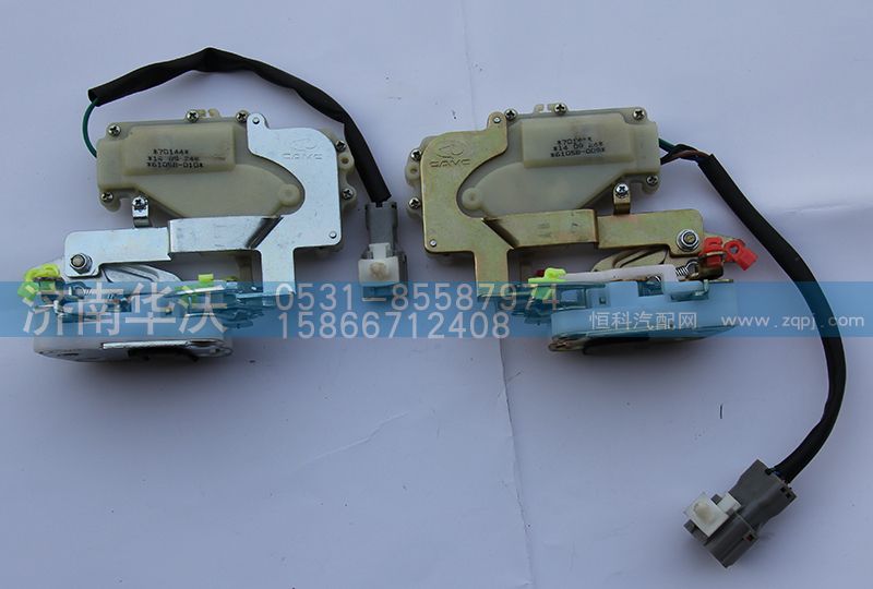6105B-009 010,左右门锁总成,济南华沃重卡汽车贸易有限公司