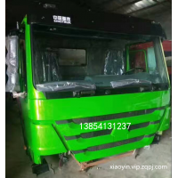 厂家处理重汽豪沃绿中长驾驶室总成 车门总成全车钣金件批发图2