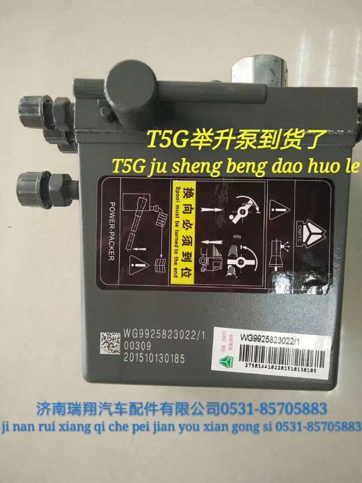 T5G电动举升油泵WG9925823022/WG9925823022