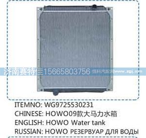 WG9725530231,豪沃09款大马力水箱,山东百基安国际贸易有限公司