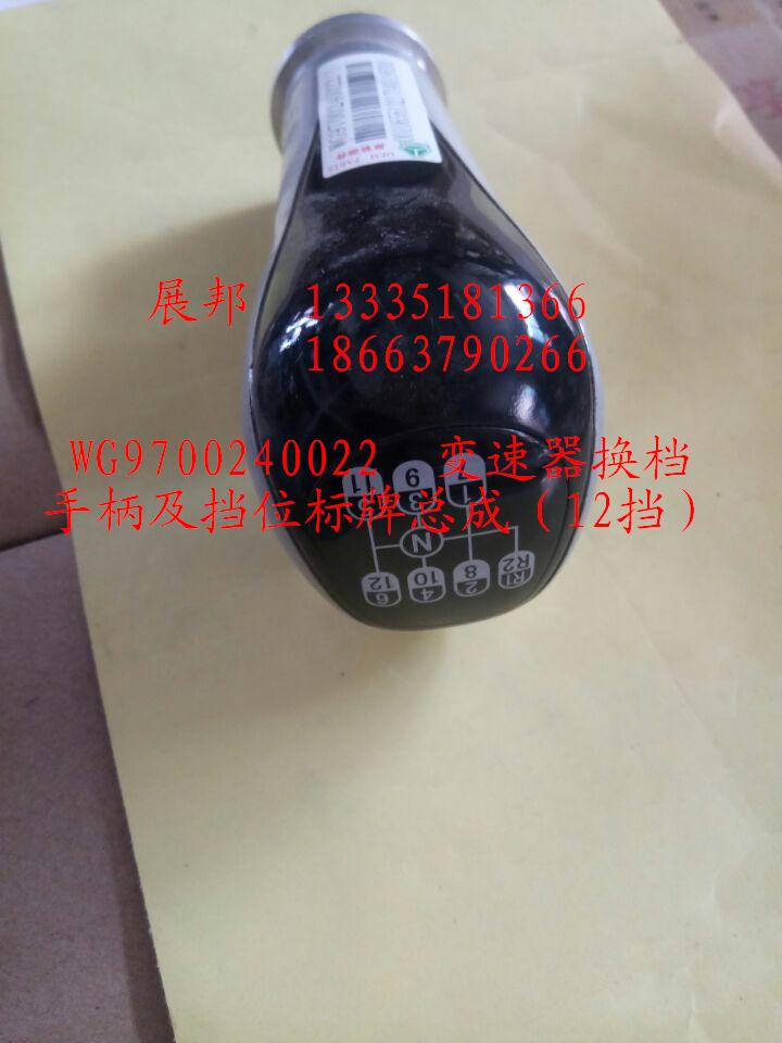 WG9700240022,变速器换挡手柄及挡位标牌总成（12挡）,济南冠泽卡车配件营销中心