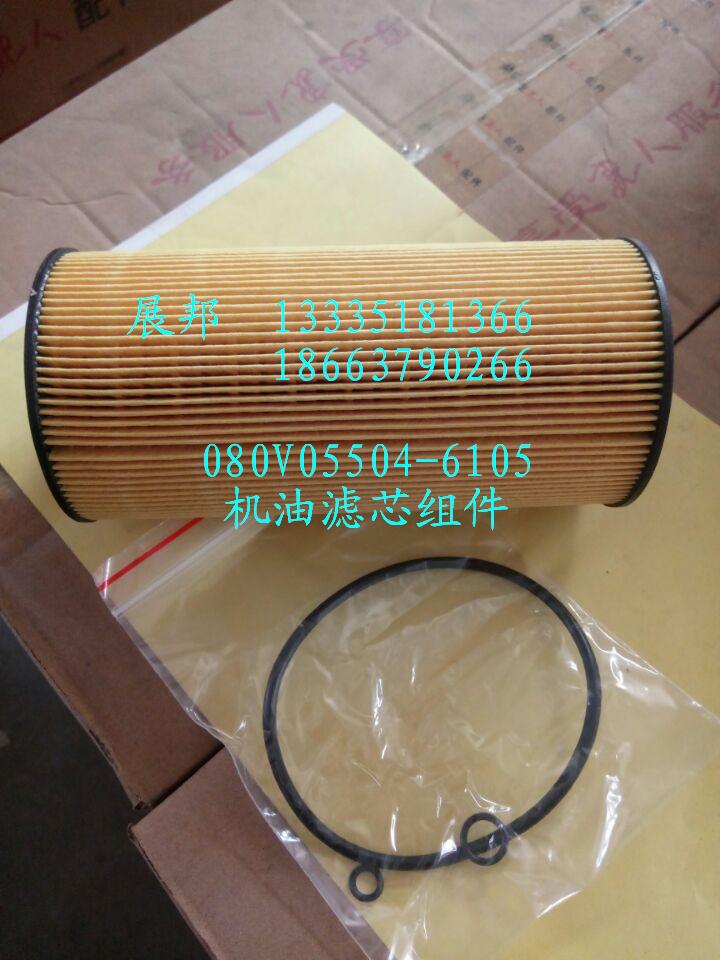 080V05504-6105,机油滤芯组件,济南冠泽卡车配件营销中心