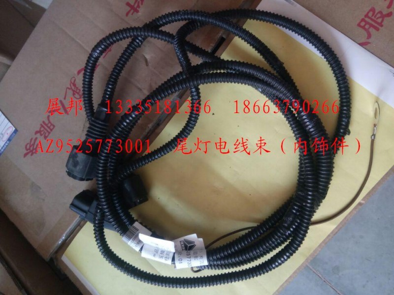 AZ9525773001,尾灯电线束（内饰件）,济南冠泽卡车配件营销中心
