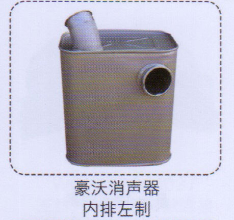 豪沃消聲器，內(nèi)排左制【重汽儲氣筒】/