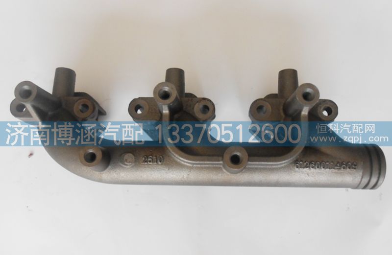 612600114609,潍柴原厂配套新号前排气支管,济南博涵汽配有限公司