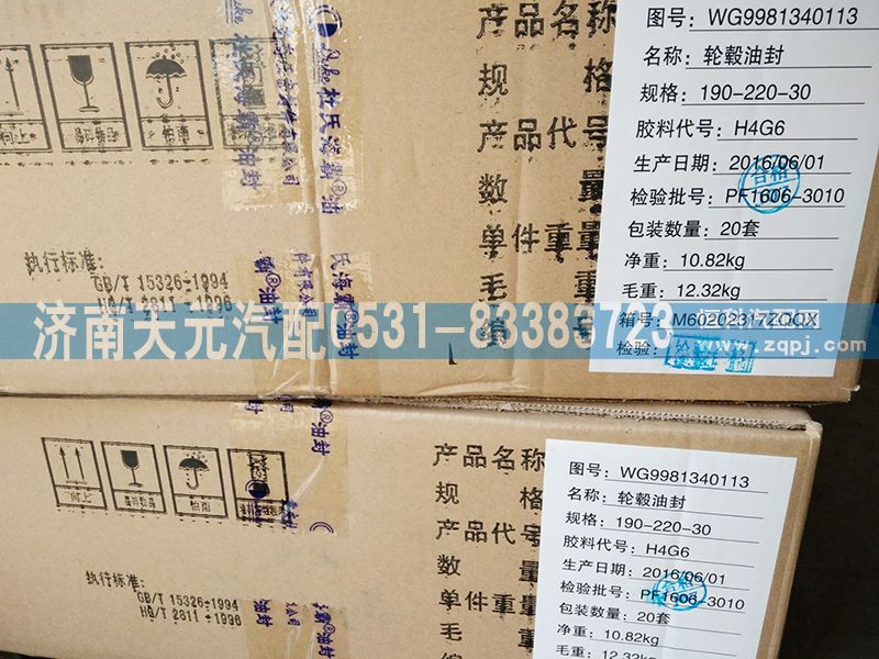 轮毂油封WG9981340113