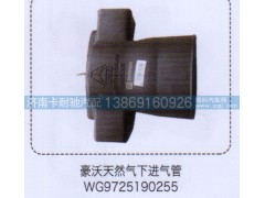 WG9725190255,豪沃天然气下进气管,济南卡耐驰汽车配件有限公司