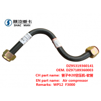 DZ97189360003陜汽德龍F(tuán)3000空壓機(jī)-管子