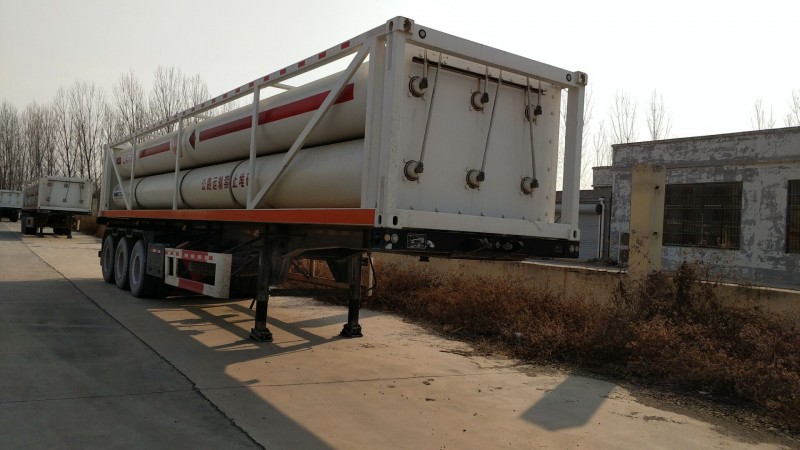 求购二手安瑞科6罐 二手CNG运输车 压缩天然气运输车图1