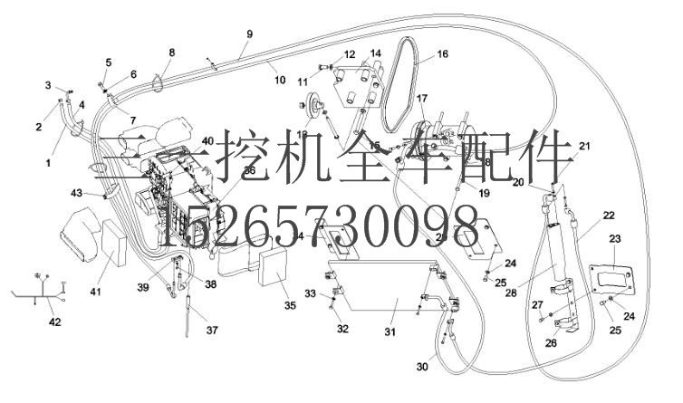 三一 SY235挖机 10477565空调系统 (2)