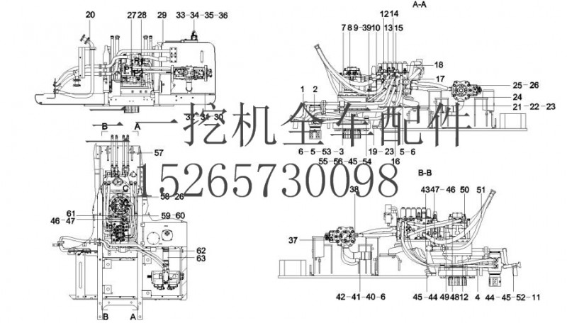 三一 SY235挖机 11417847 回转装置1 (2)