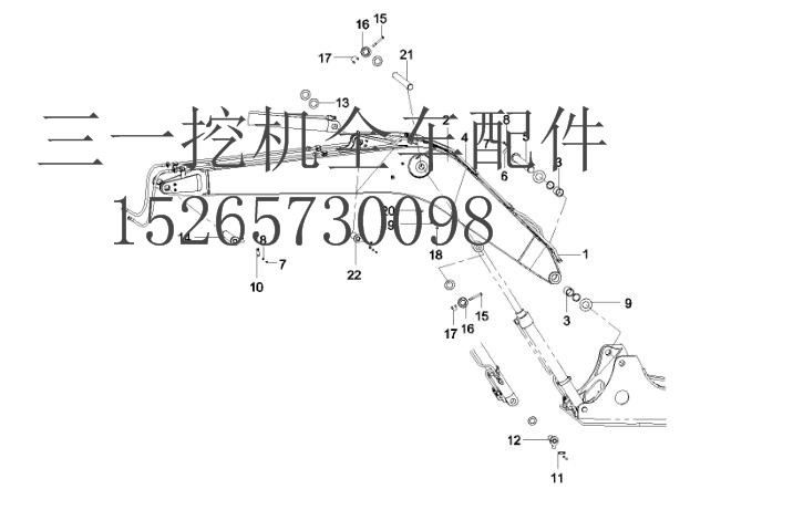 三一挖机 SY235 11416881 工作装置 (2)