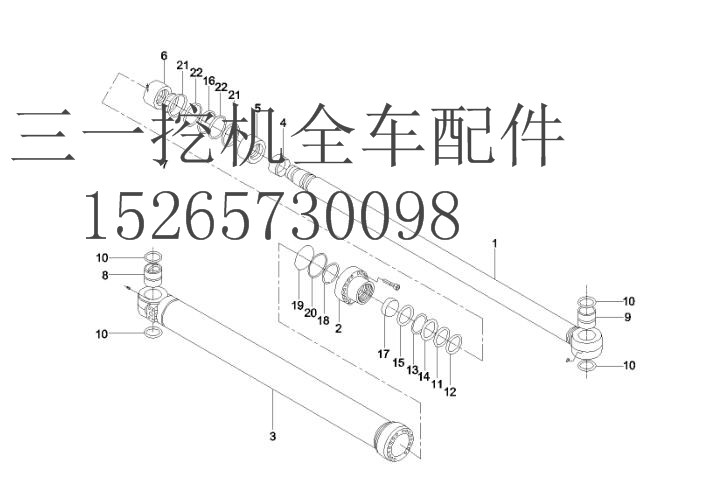 三一挖机 SY235 60027481 铲斗油缸 (2)