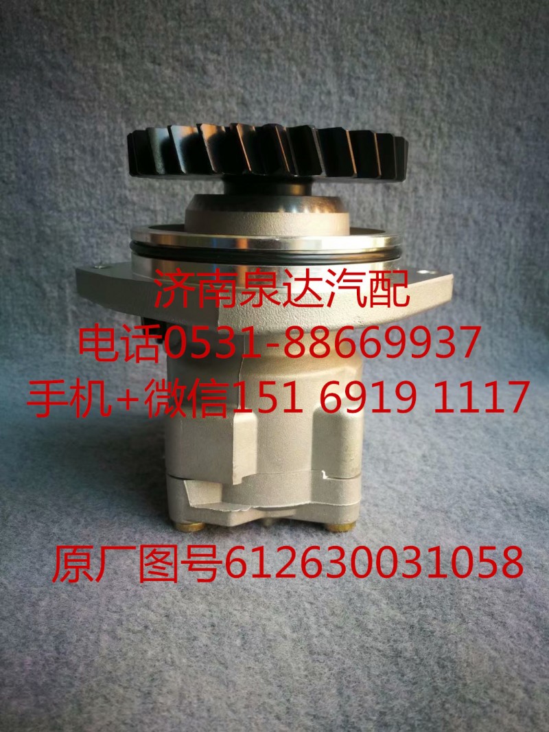 潍柴WP12发动机转向助力叶片泵 助力泵 液压泵/612600131058